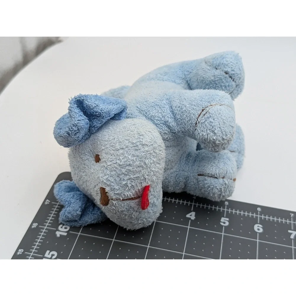 Old Navy Blue Dog‎ Puppy Plush Rattle 5 Inch Stuffed Animal Toy